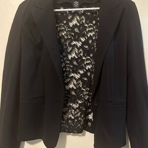 Victoria's Secret Black Blazer with Lace Lining